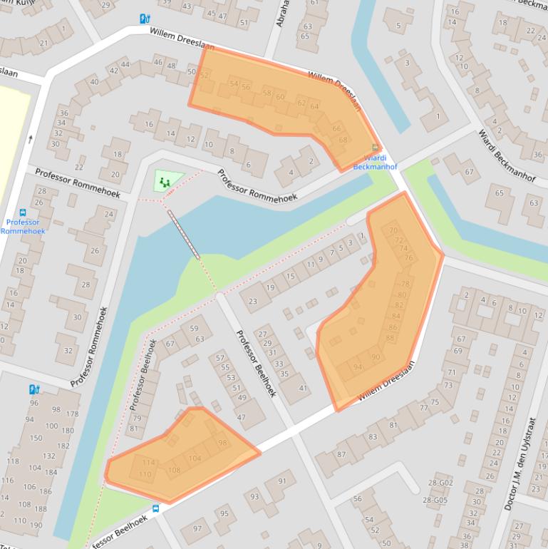 Kaart van postcodegebied 4908CC.