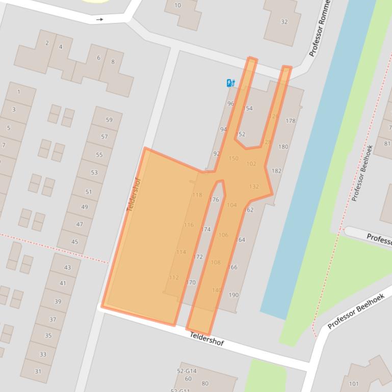 Kaart van postcodegebied 4908CK.