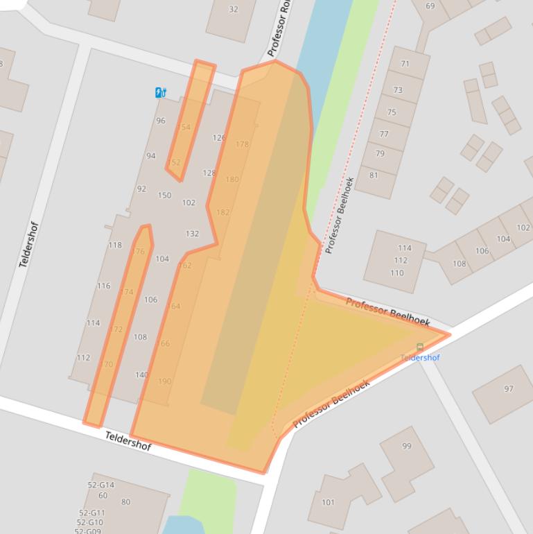 Kaart van postcodegebied 4908CL.
