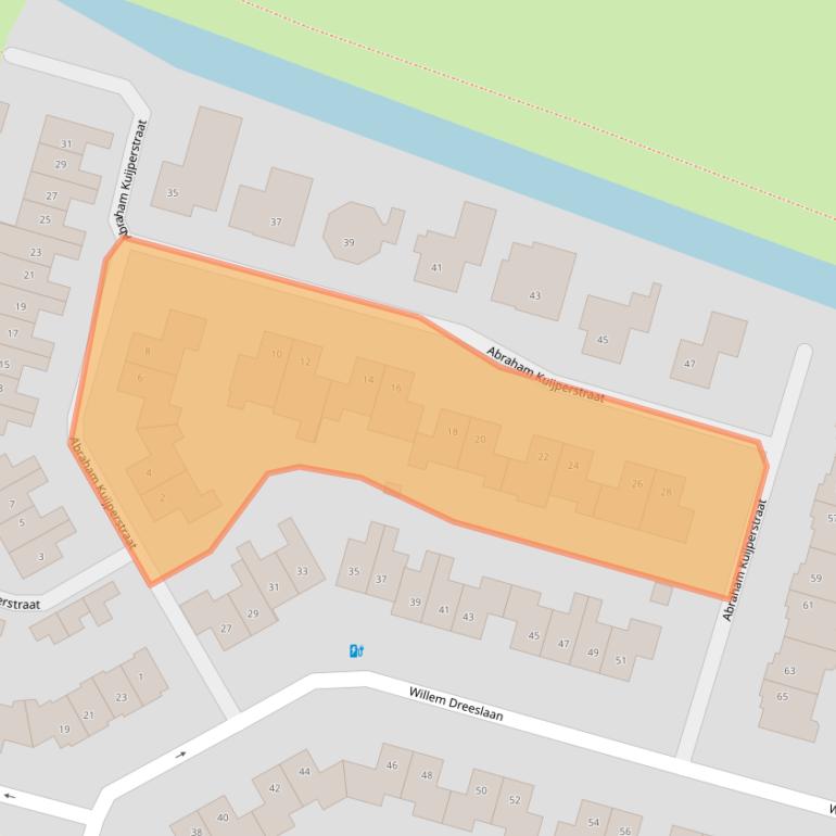 Kaart van postcodegebied 4908CM.
