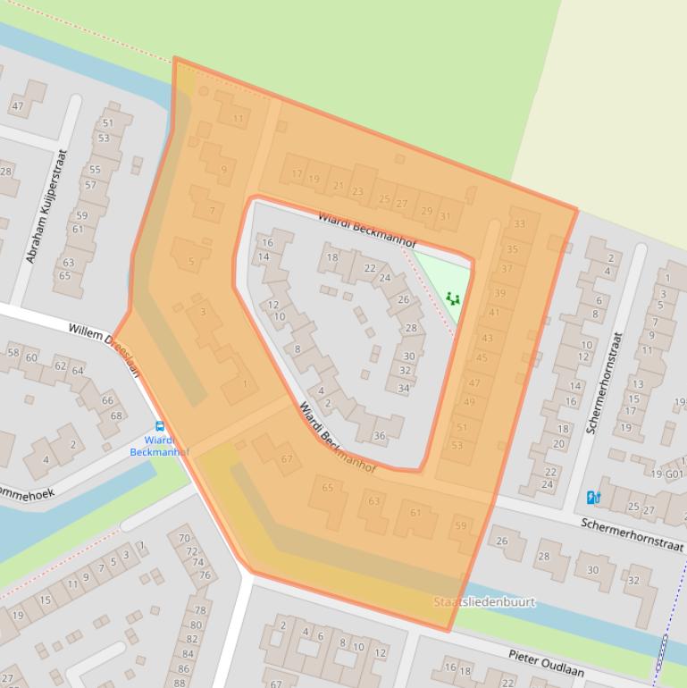 Kaart van postcodegebied 4908CR.