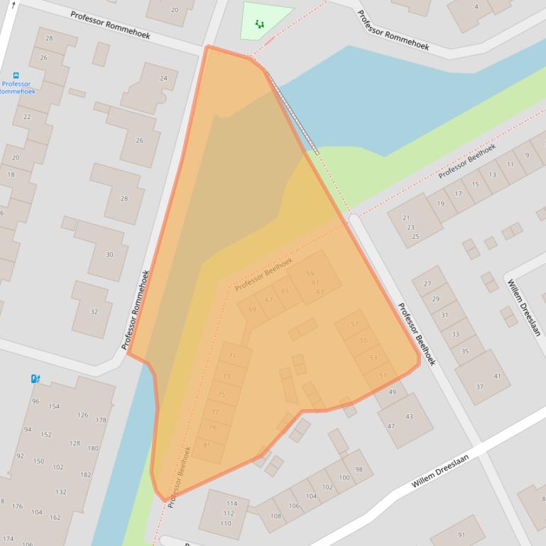 Kaart van postcodegebied 4908CW.