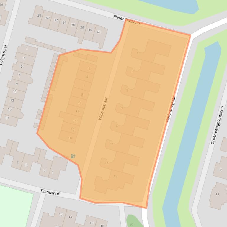 Kaart van postcodegebied 4908DC.