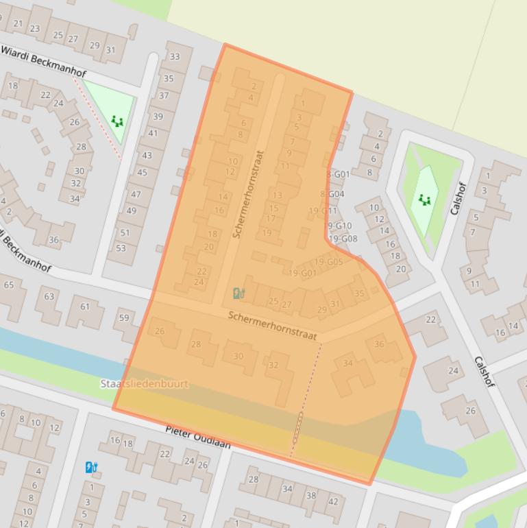 Kaart van postcodegebied 4908DD.