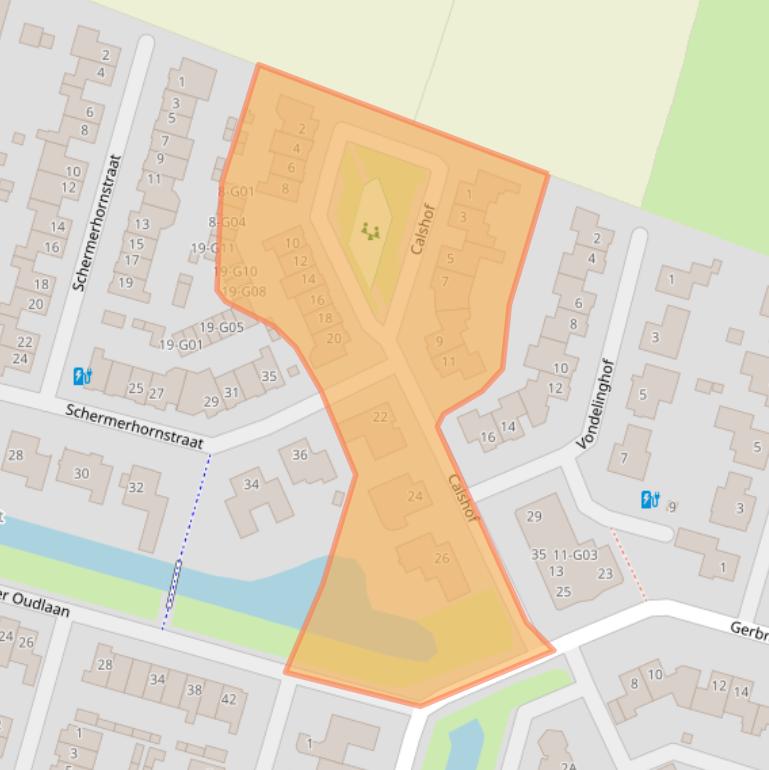 Kaart van postcodegebied 4908DE.