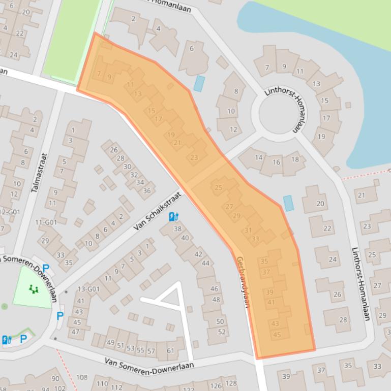 Kaart van postcodegebied 4908DH.