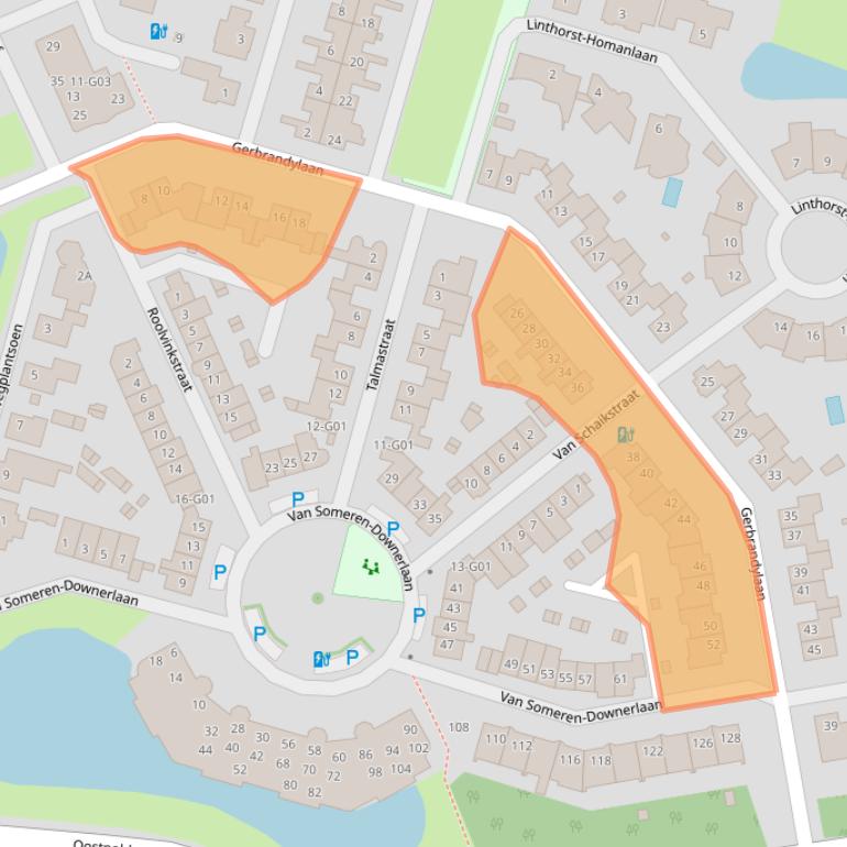 Kaart van postcodegebied 4908DJ.