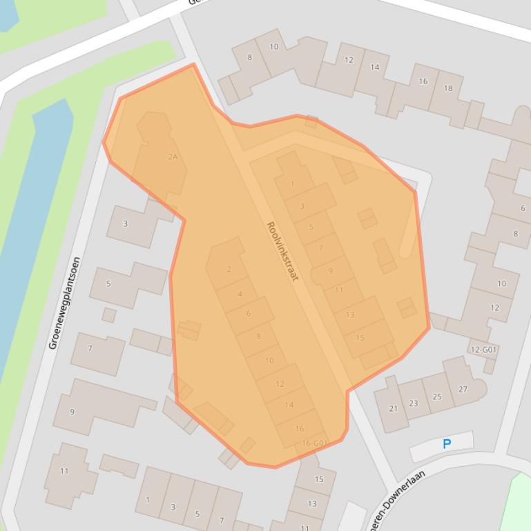 Kaart van postcodegebied 4908DN.