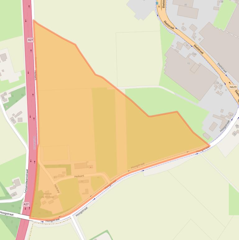 Kaart van postcodegebied 4909AP.