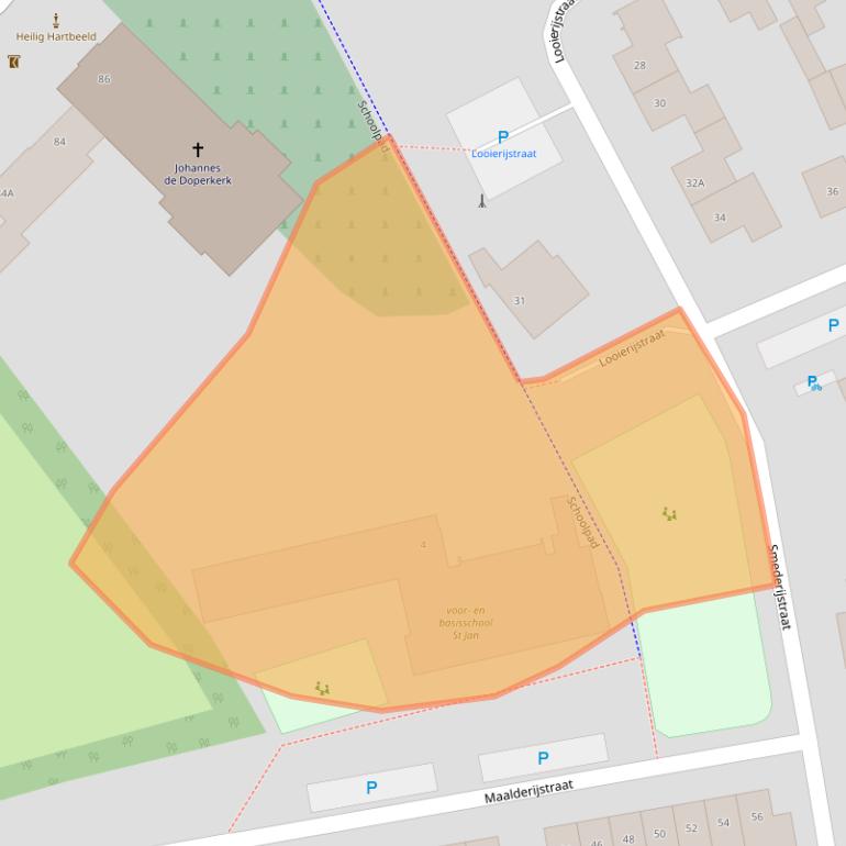 Kaart van postcodegebied 4909AW.