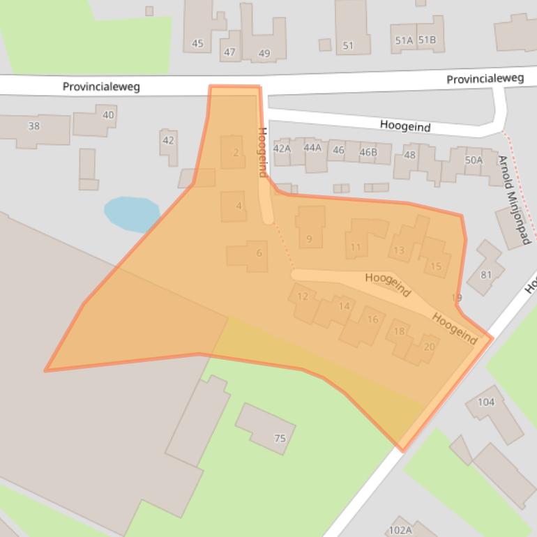 Kaart van postcodegebied 4909AZ.