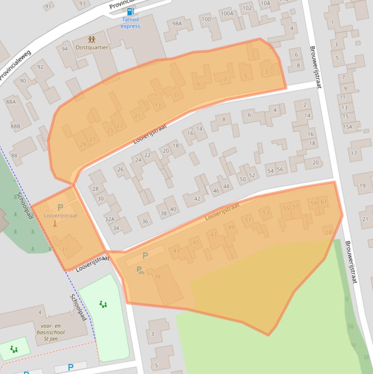 Kaart van postcodegebied 4909BB.