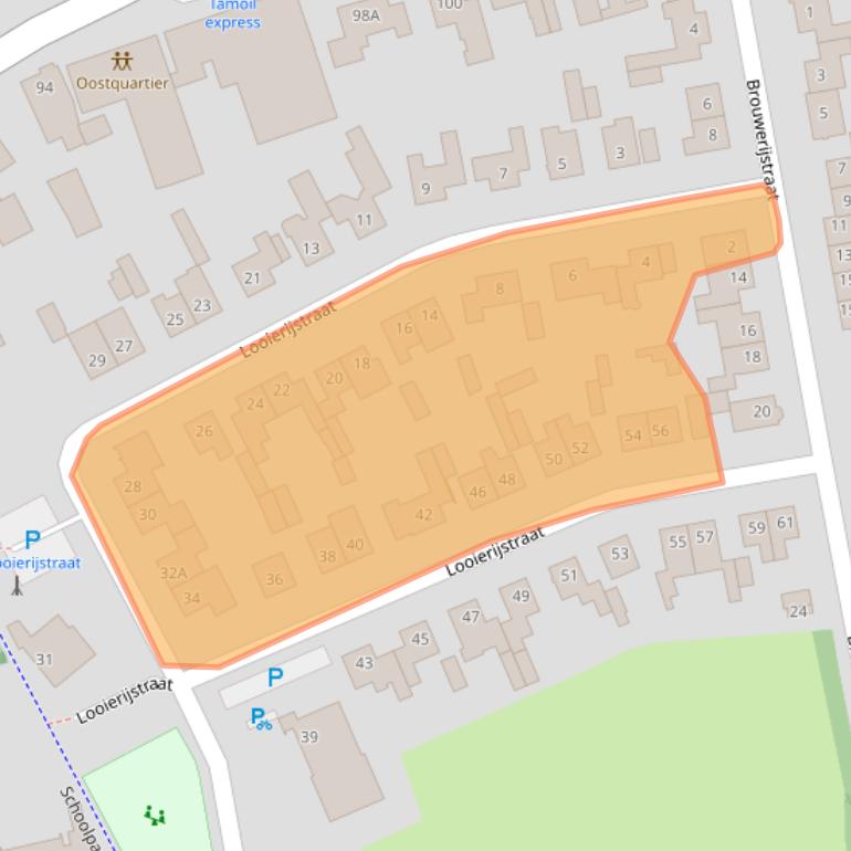 Kaart van postcodegebied 4909BC.