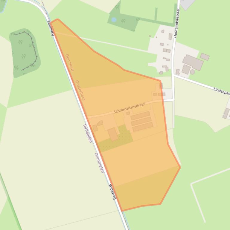 Kaart van postcodegebied 4911AK.