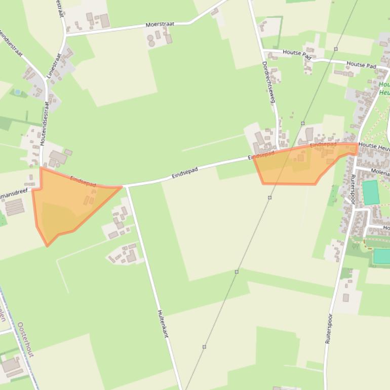 Kaart van postcodegebied 4911AP.