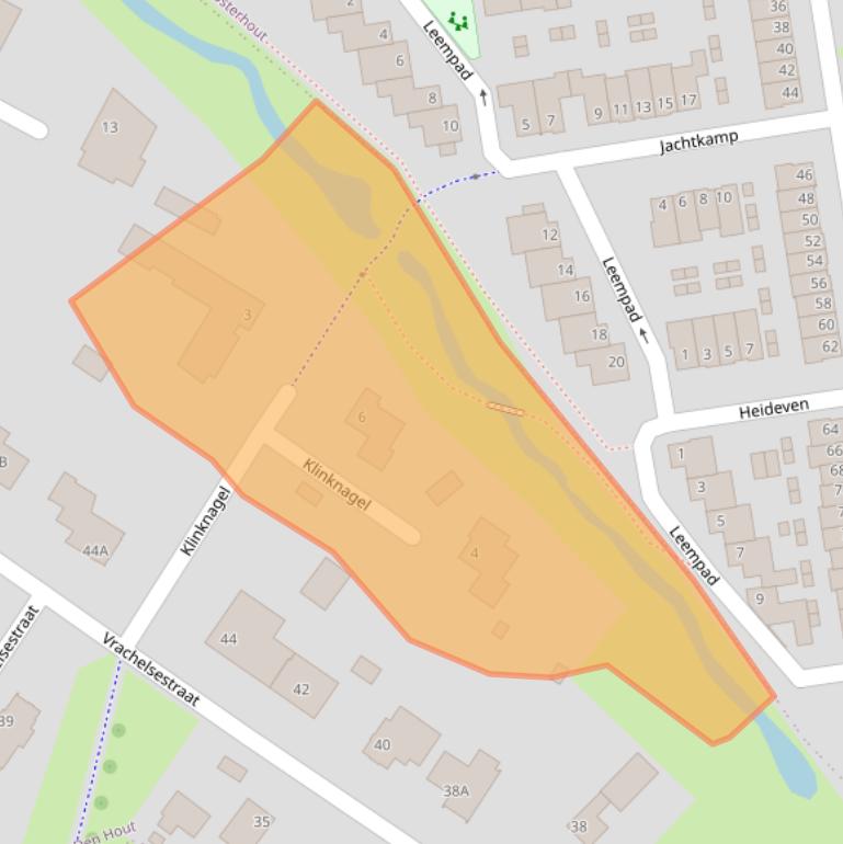 Kaart van postcodegebied 4911BL.