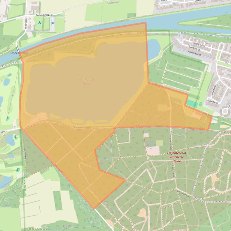 Kaart van postcodegebied 4911BS.