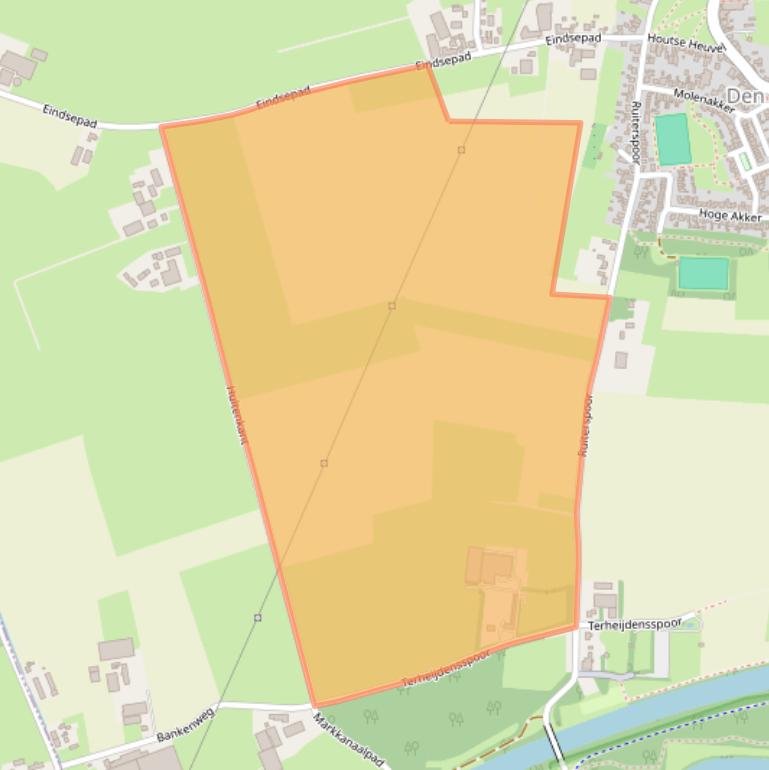 Kaart van postcodegebied 4911BW.