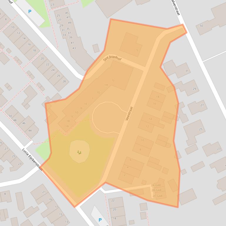 Kaart van postcodegebied 4921AV.