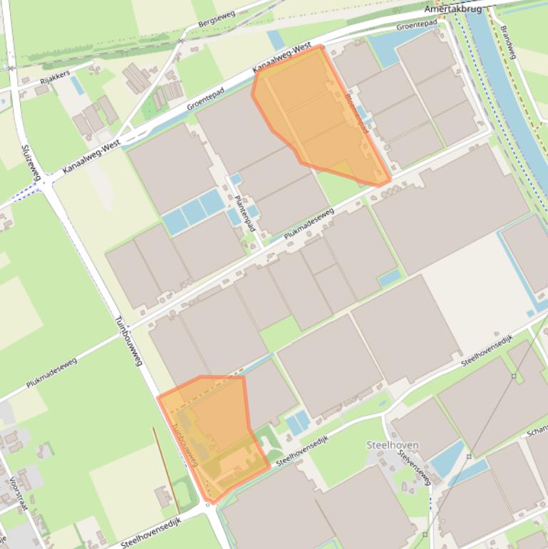 Kaart van postcodegebied 4921AZ.