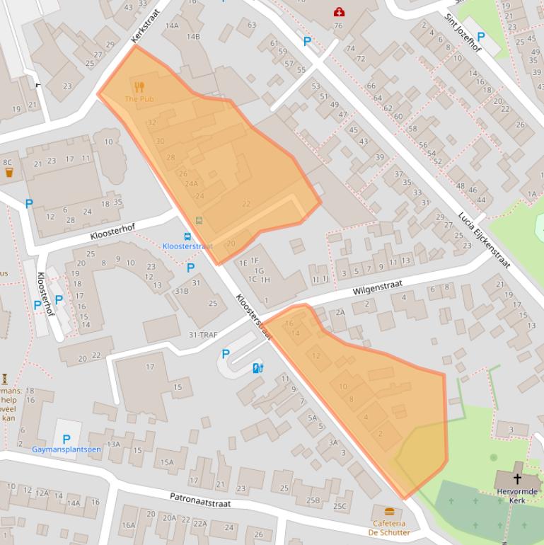 Kaart van postcodegebied 4921BD.