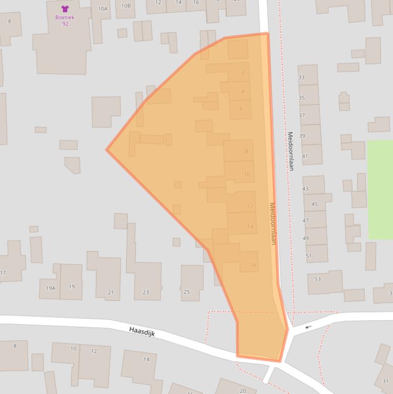 Kaart van postcodegebied 4921CC.