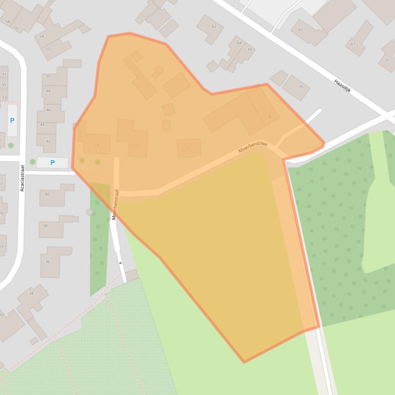 Kaart van postcodegebied 4921CN.