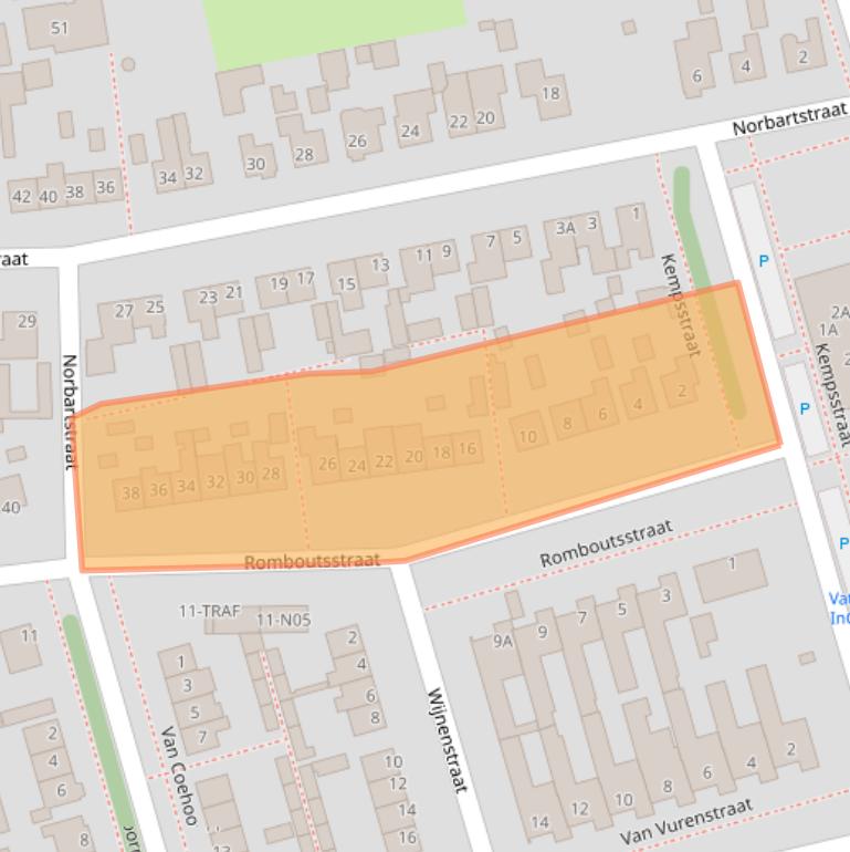 Kaart van postcodegebied 4921EH.