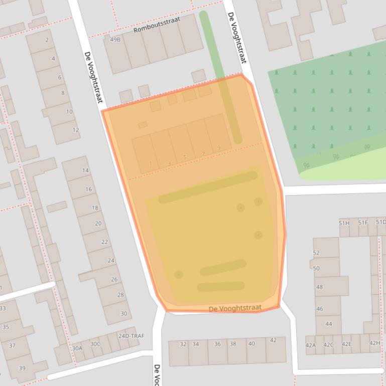 Kaart van postcodegebied 4921EK.