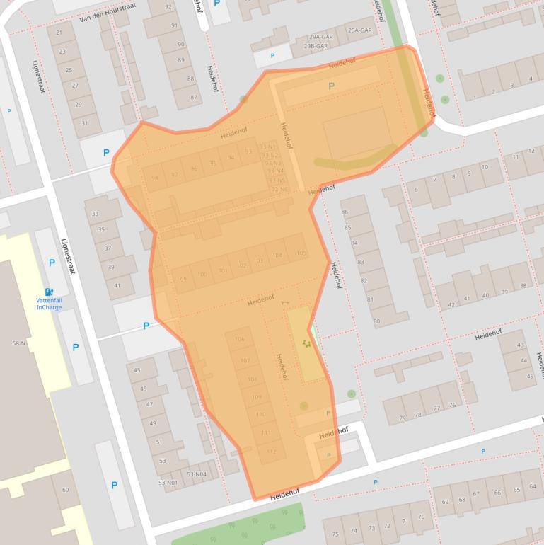 Kaart van postcodegebied 4921GE.