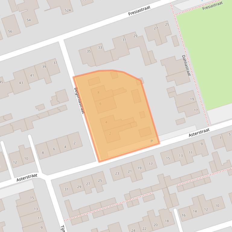 Kaart van postcodegebied 4921HM.