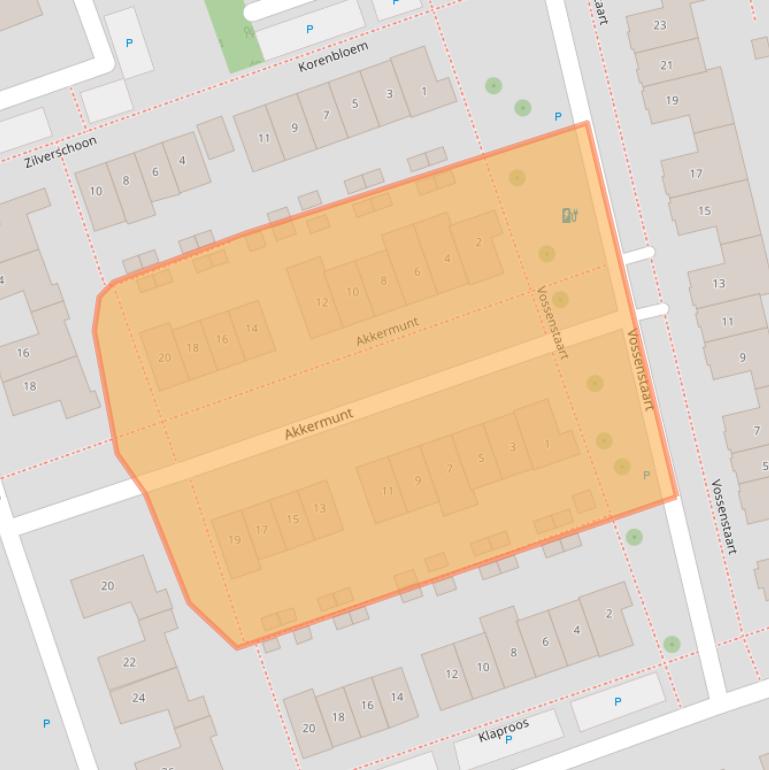 Kaart van postcodegebied 4921JL.