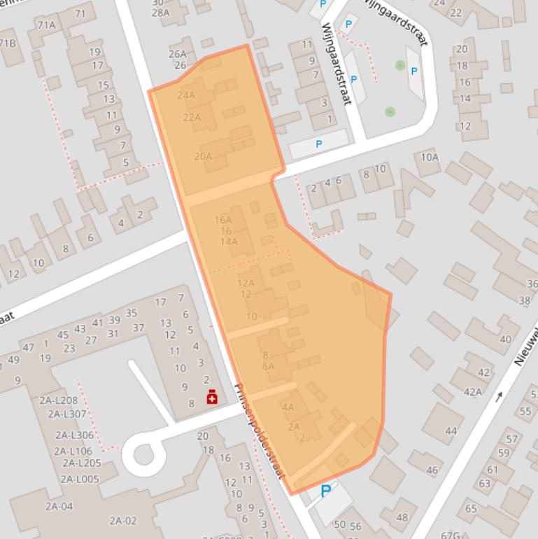 Kaart van postcodegebied 4921KW.