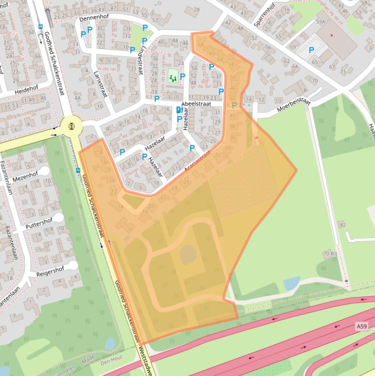 Kaart van postcodegebied 4921MA.