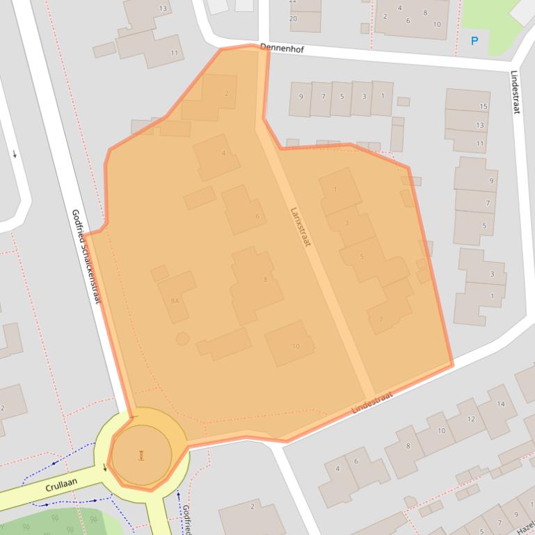 Kaart van postcodegebied 4921ML.