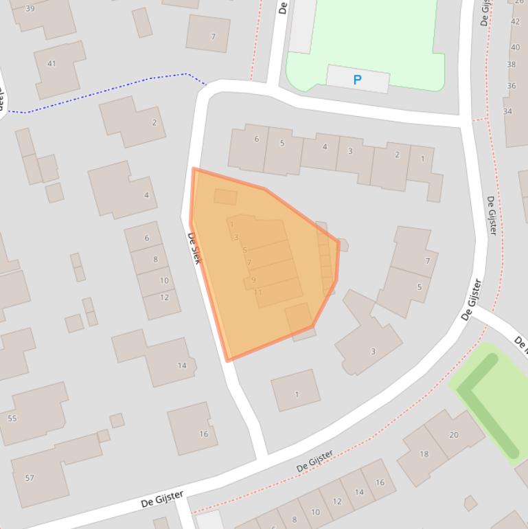 Kaart van postcodegebied 4921NA.