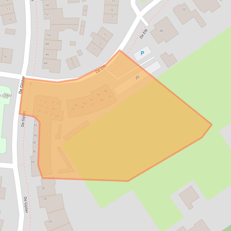 Kaart van postcodegebied 4921NH.