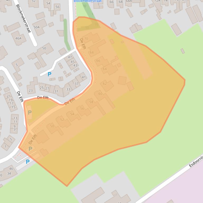 Kaart van postcodegebied 4921NL.