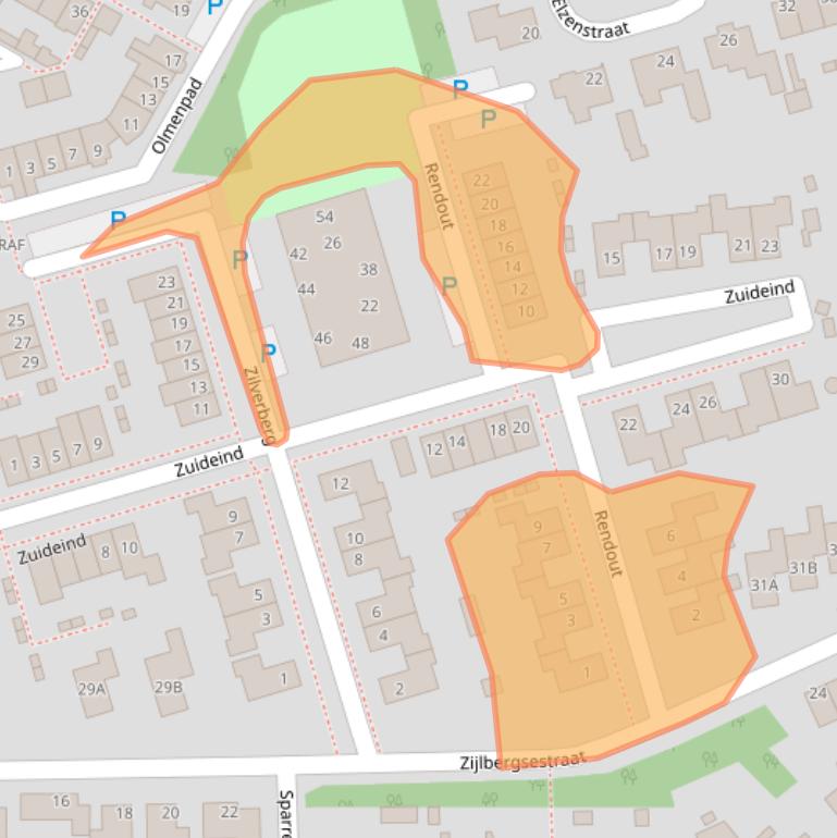 Kaart van postcodegebied 4921NW.