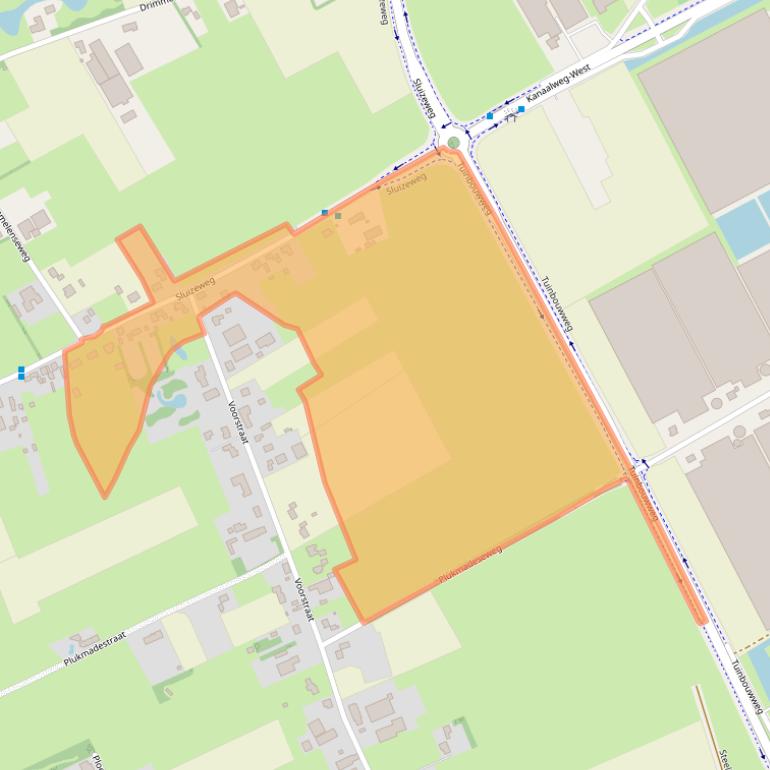 Kaart van postcodegebied 4921SC.