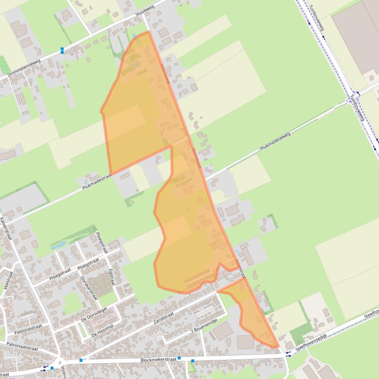 Kaart van postcodegebied 4921SH.