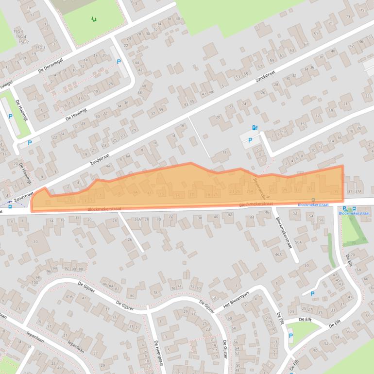 Kaart van postcodegebied 4921SN.
