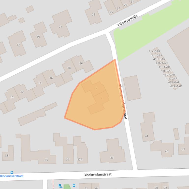 Kaart van postcodegebied 4921SZ.