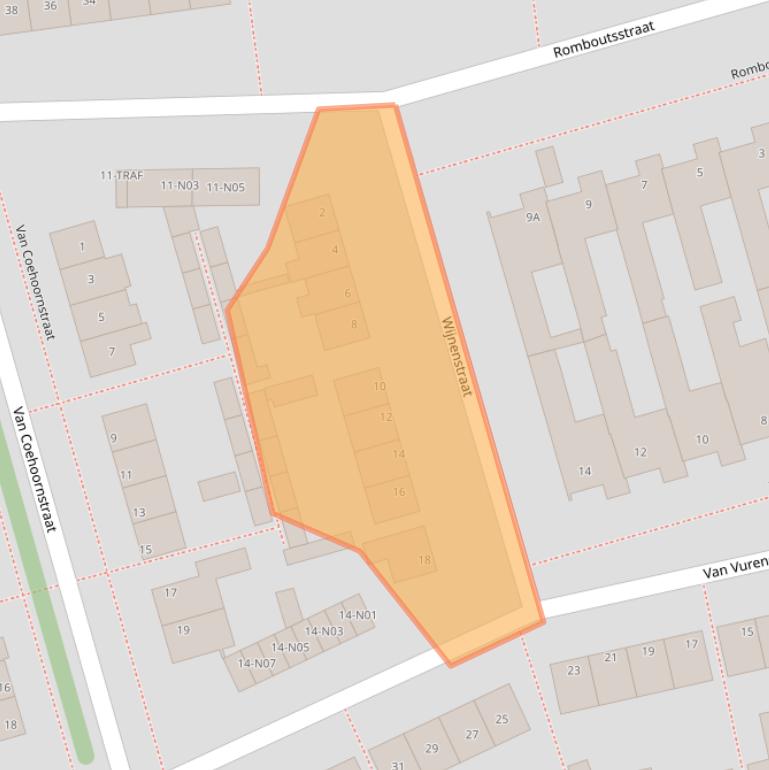 Kaart van postcodegebied 4921TC.