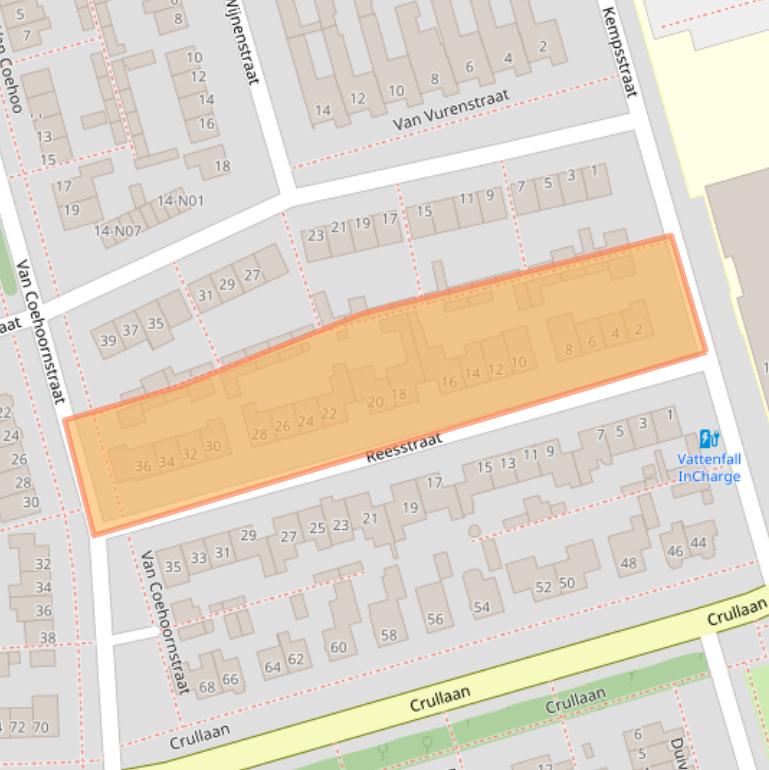 Kaart van postcodegebied 4921TK.