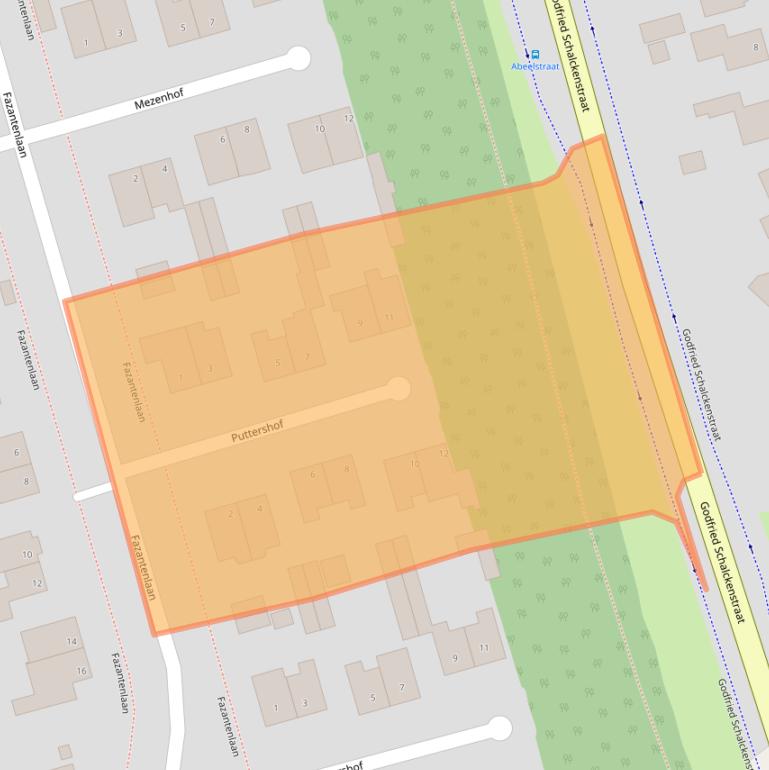 Kaart van postcodegebied 4921VN.