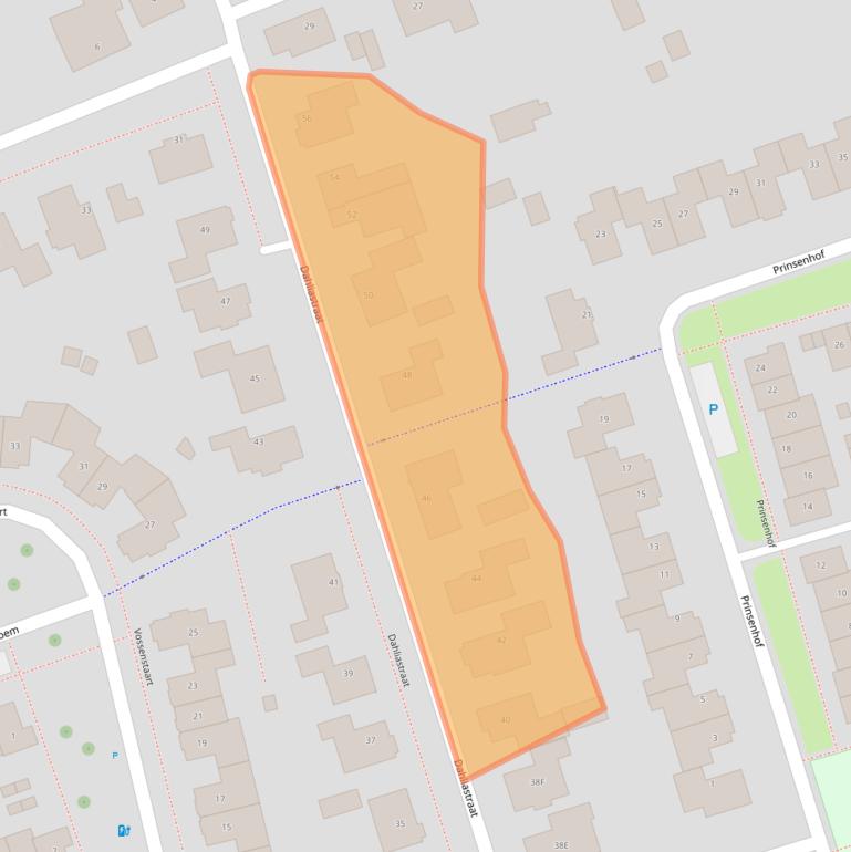 Kaart van postcodegebied 4921XB.