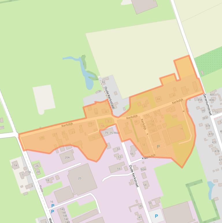 Kaart van postcodegebied 4921XC.