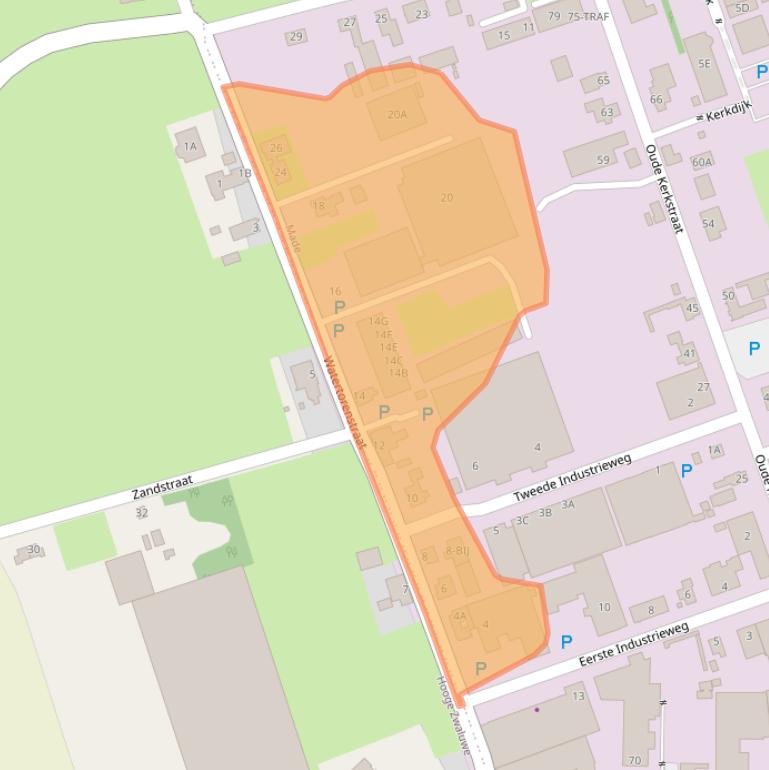 Kaart van postcodegebied 4921XG.