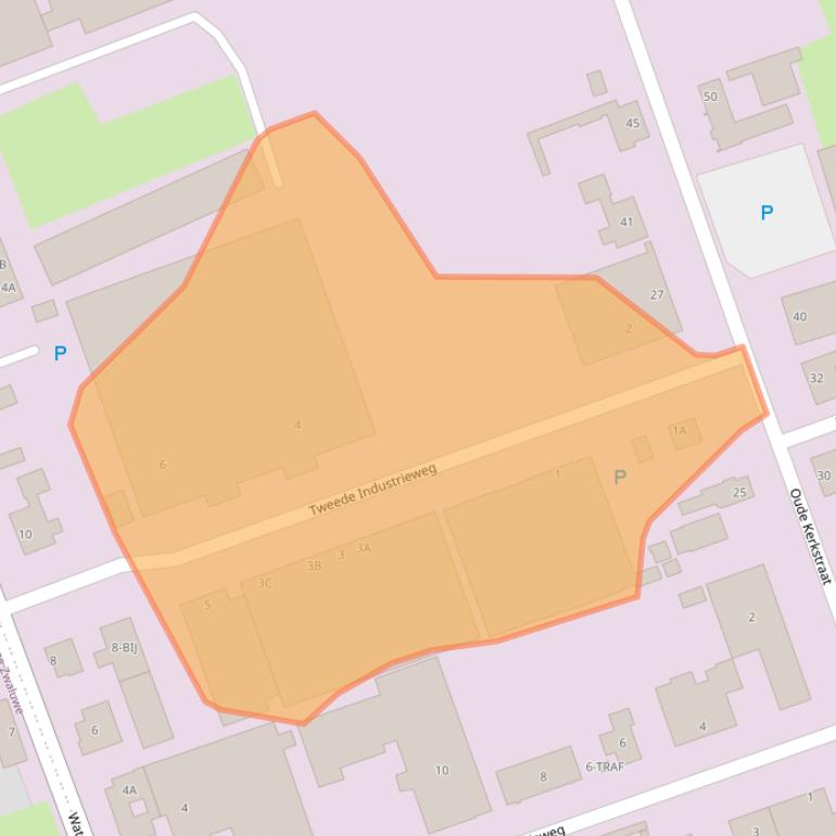 Kaart van postcodegebied 4921XH.